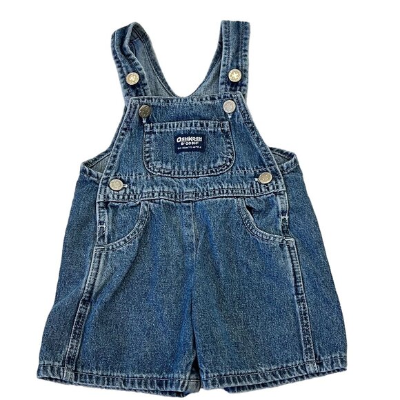 OshKosh BGosh Genuine Article Denim Overalls Vestbak 100 Percent Cotton Kids Siz - Picture 1 of 6